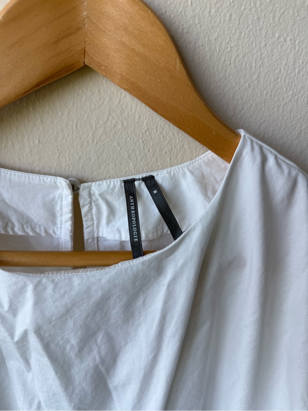 Anthropologie Short Sleeve Waisted 100% Cotton Top - Picture 4 of 8